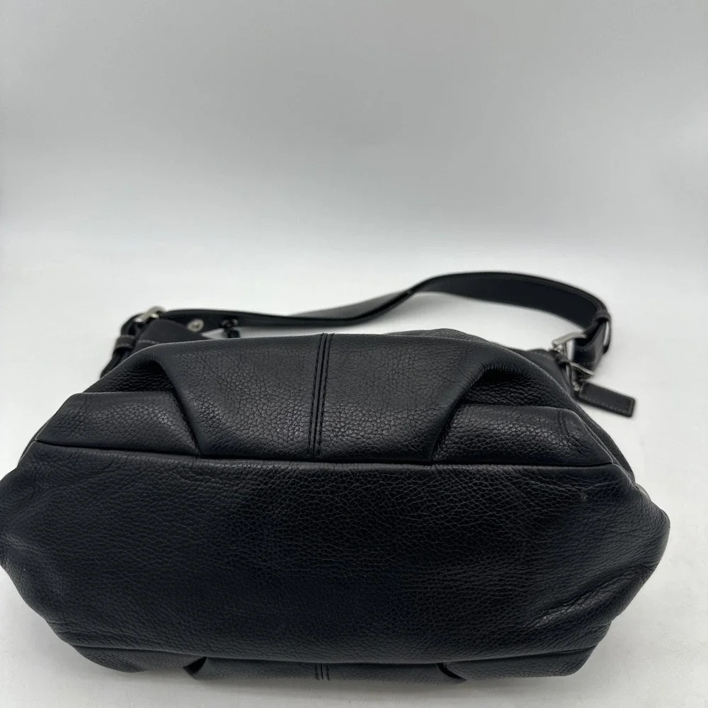 COACH  F15064 Black Hobo Leather Shoulder Bag  Leather 14